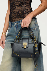 Vintage Hardware Faux Leather Bag