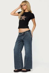Petite Ace Low Rise Baggy Jeans