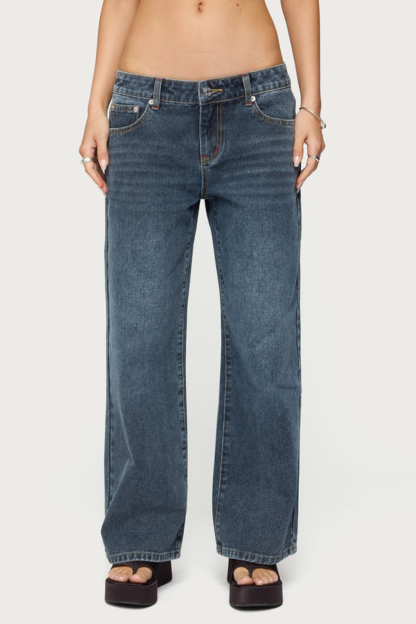 Petite Ace Low Rise Baggy Jeans