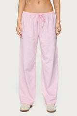 Petite Olivia Striped Loose Fit Trousers