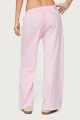 Petite Olivia Striped Loose Fit Trousers