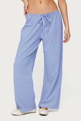 Petite Olivia Striped Loose Fit Trousers