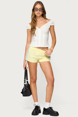 Arlow Ruffle Button Up Top