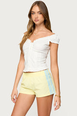 Arlow Ruffle Button Up Top