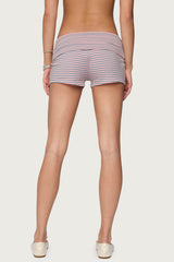 Kodi Striped Fold Over Shorts