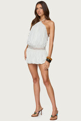 Aida Backless Bubble Mini Dress