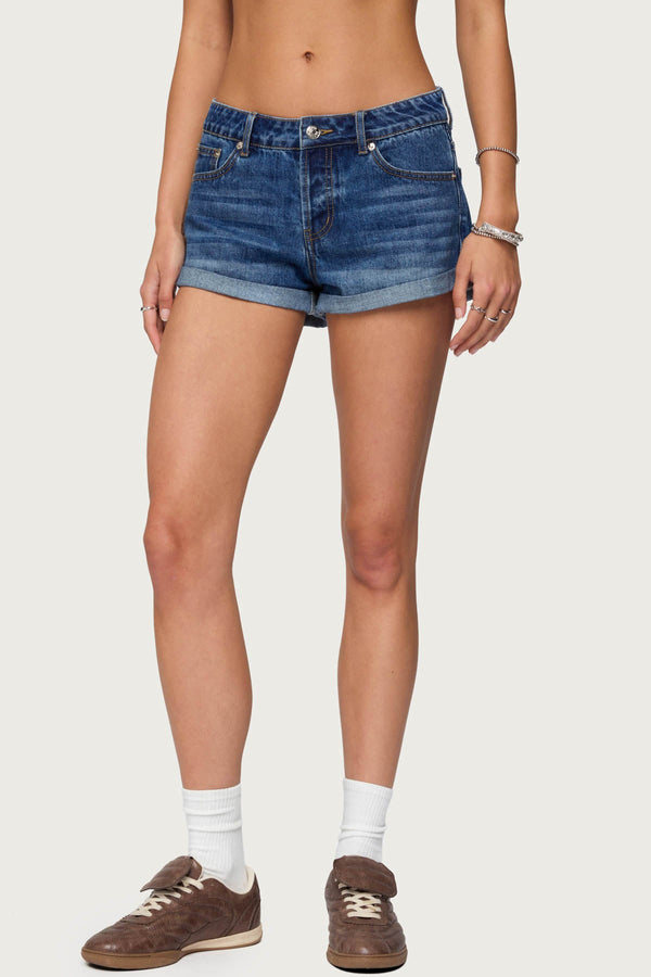 Rylin Low-Rise Denim Shorts