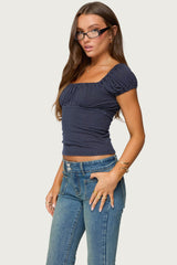 Stefania Polka Dot Top