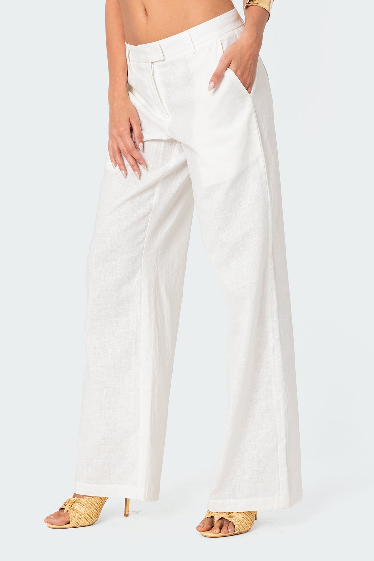 Arya Linen Look Trousers