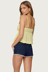 Halsey Ruffle Tank Top