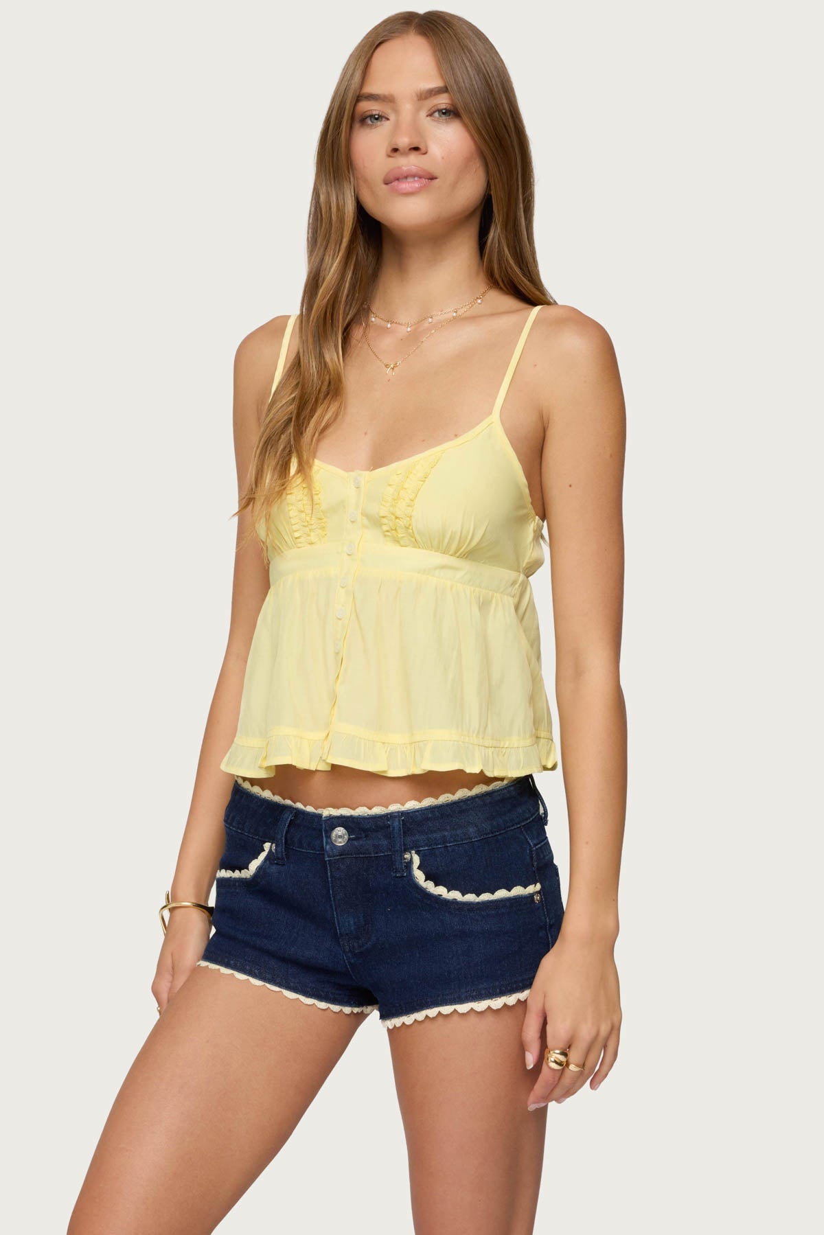 Halsey Ruffle Tank Top