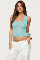 Eleora Sequin Knit Tank Top