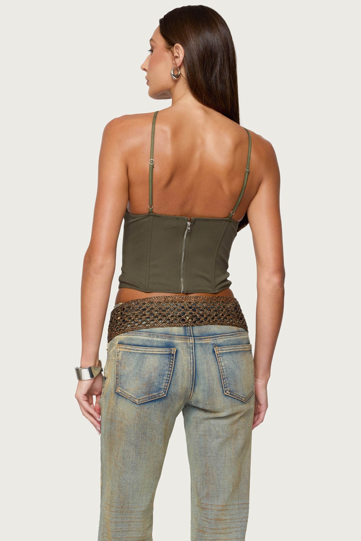 Lou Crossover Beaded Corset