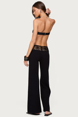 Kirsty Crochet Waist Knit Trousers