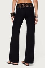 Kirsty Crochet Waist Knit Trousers