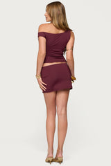 Kenia Abstract Ring Off Shoulder Top