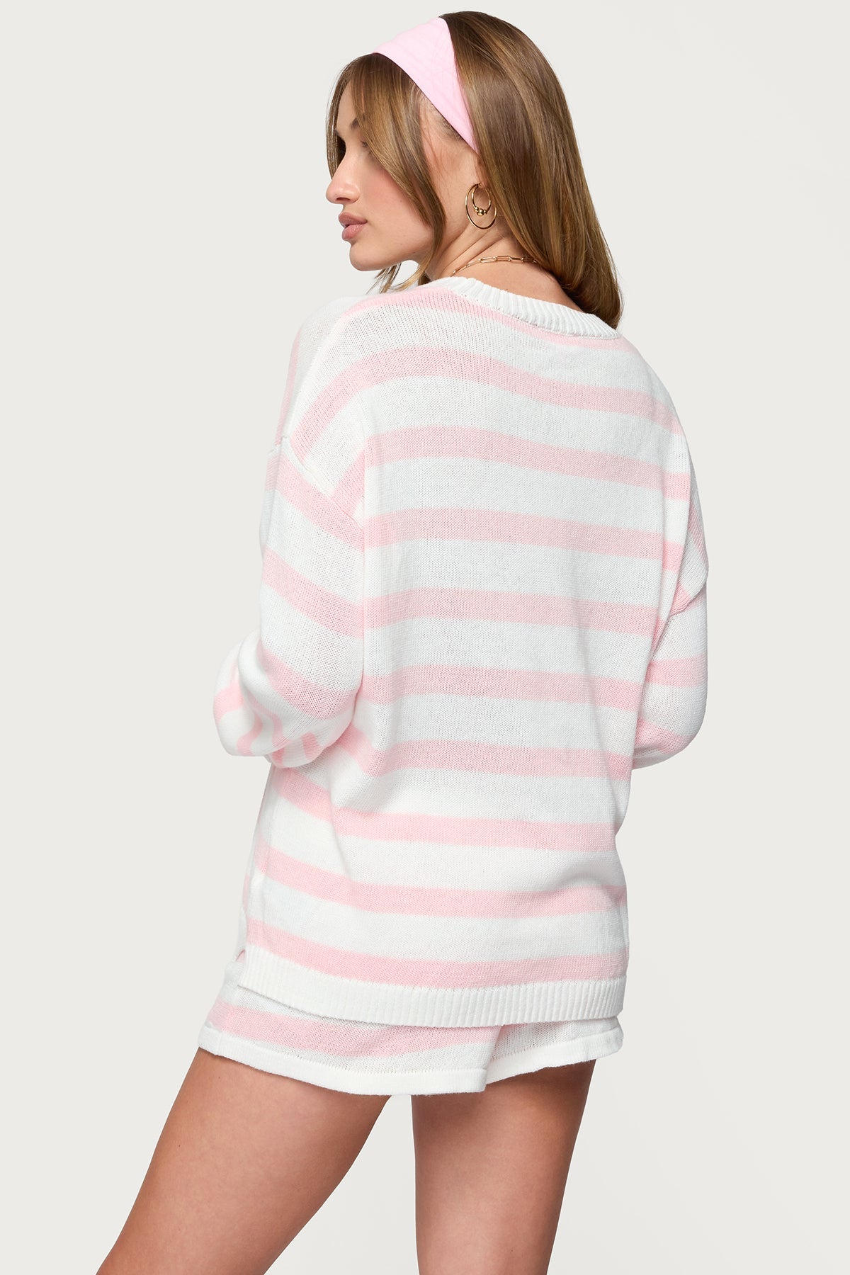 Amaris Oversized Striped Knit Sweater