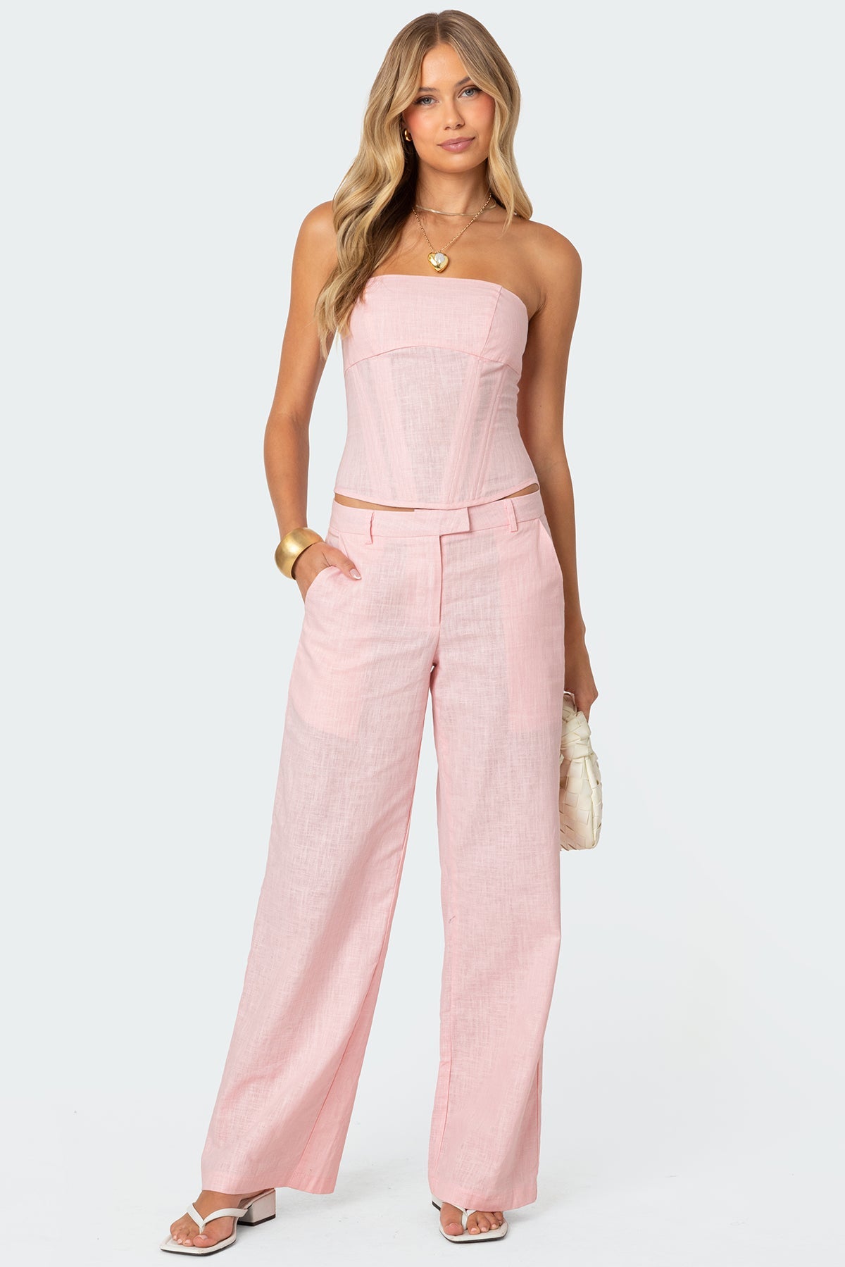 Arya Linen Look Trousers