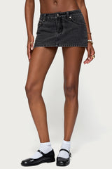 Camelia Denim Mini Skort