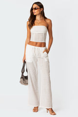 Lemon Lacey Cotton Trousers