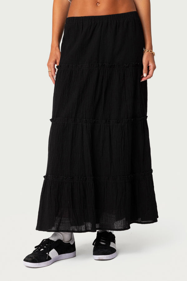 Charlotte Tiered Maxi Skirt view 2