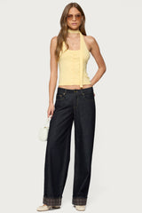 Two Piece Knit Halter Top