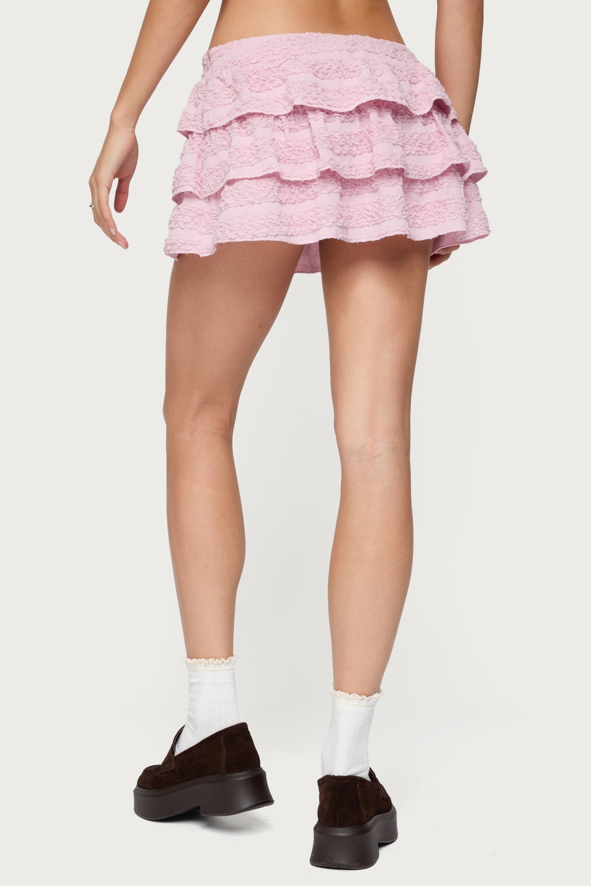 Margaux Textured Ruffle Mini Skort