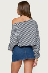 Aveline Off Shoulder Light Sweatshirt