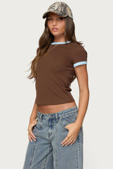 Zeke Contrast T Shirt