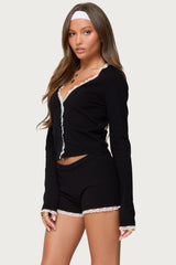 Sansa Lacey Knit Cardigan