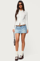 Pennie Iridescent Button Up Shirt