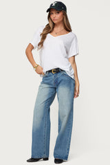 Sonora Oversized V Neck T Shirt