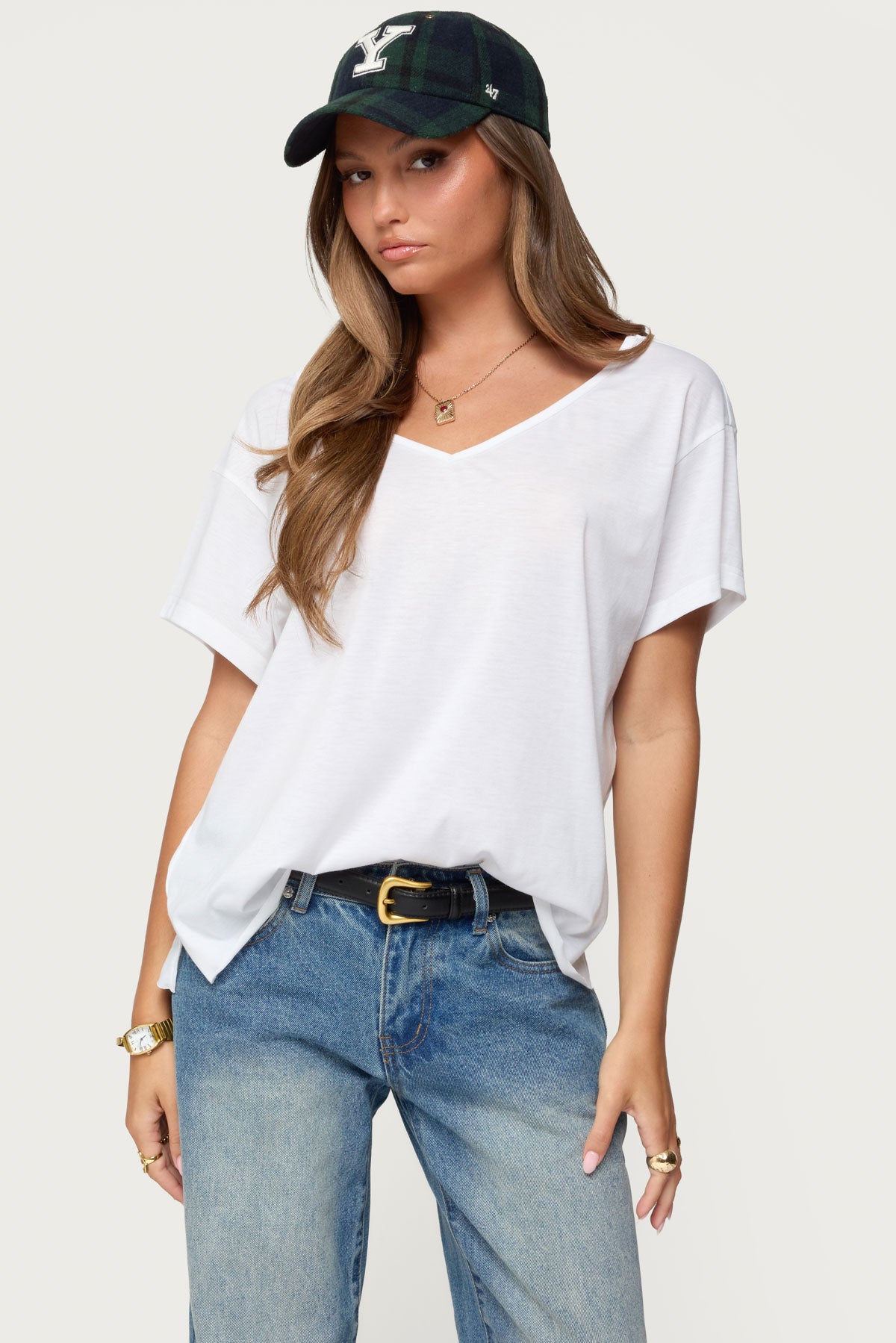 Sonora Oversized V Neck T Shirt