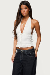 Larissa Scrunch Halter Top