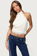 Sandra Lacey High Neck Halter Top