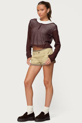 Kilian Sheer Knit Henley Top