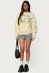 French Riviera Oversized Sweatshirt