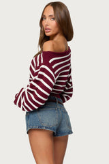 Mika Off Shoulder Oversized Sweater