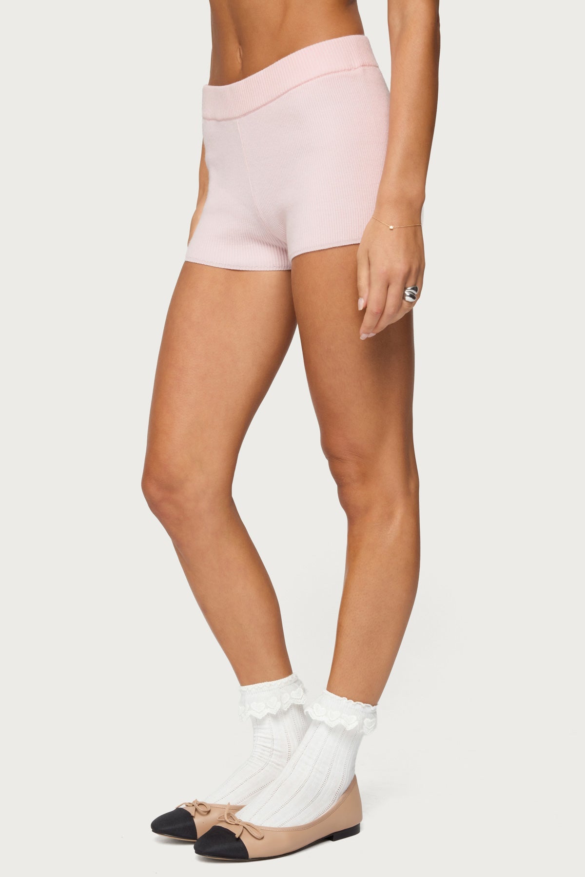 Lorie Ribbed Knit Shorts