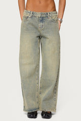 Petite Ace Low Rise Baggy Jeans