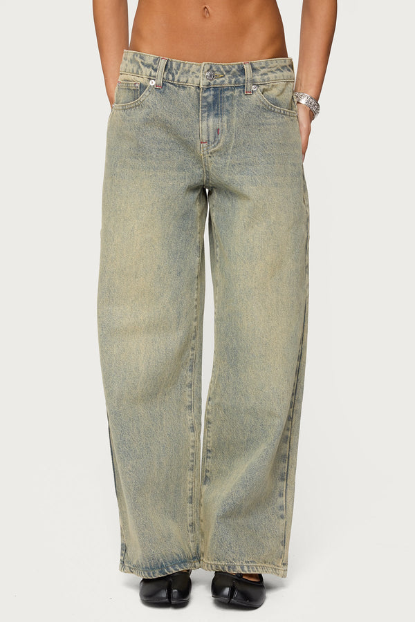 Petite Ace Low Rise Baggy Jeans