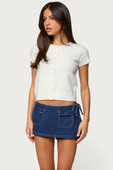 Coreen Button Up Knit Top