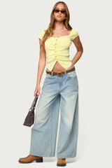 Lilibet Sweetheart Button Up Top