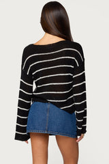 Drop Shoulder Light Knit Sweater
