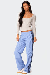Nikki Nylon Track Pants
