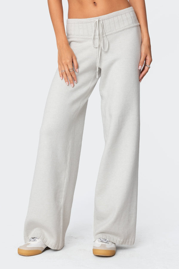 Russell Straight Leg Knit Trousers