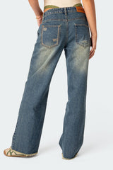 Doll House Washed Low Rise Baggy Jeans