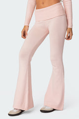 Desiree Knitted Low Rise Fold Over Trousers