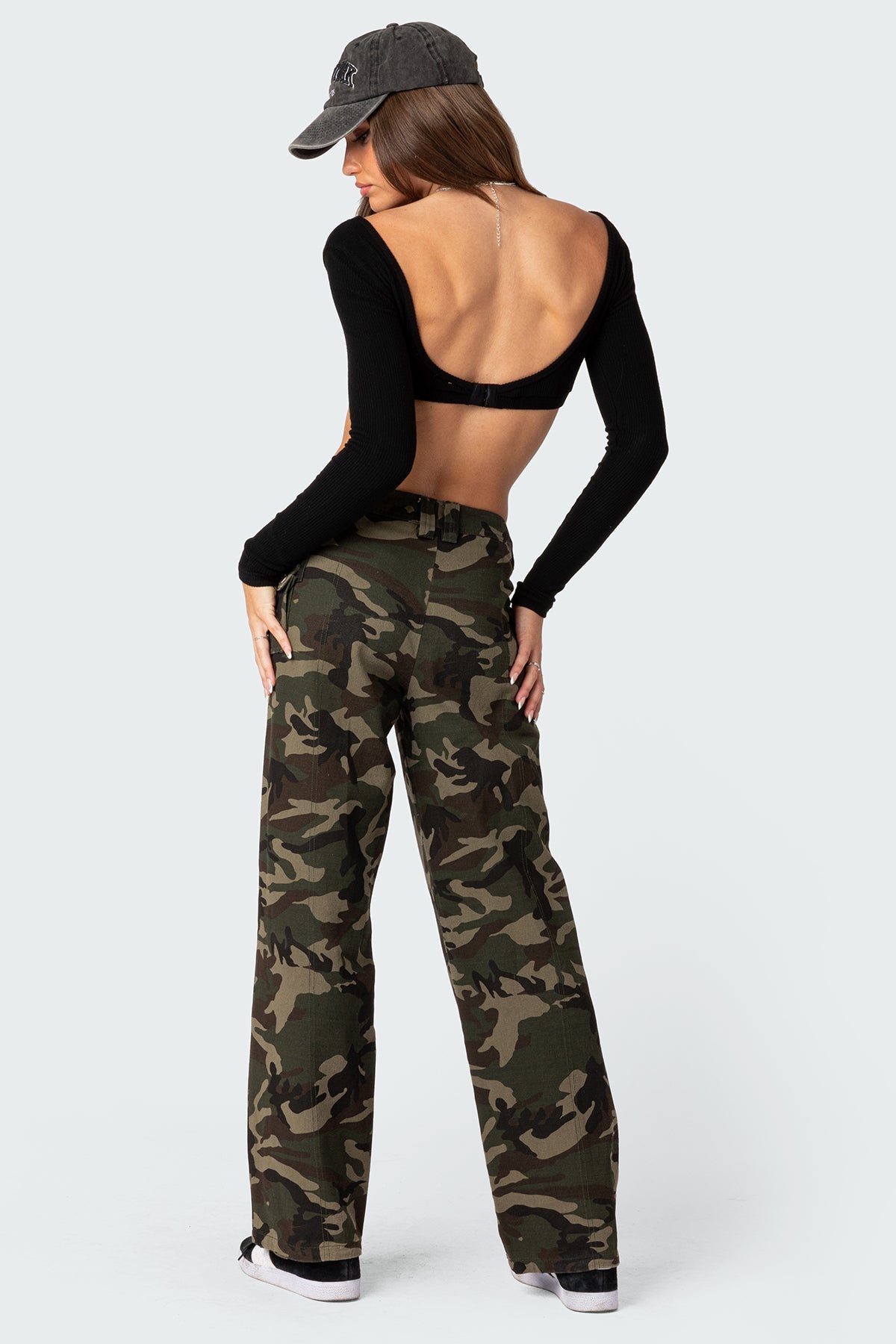 Aya Low-Rise Cargo Trousers