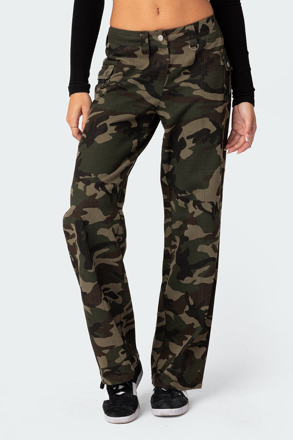 Aya Low-Rise Cargo Trousers